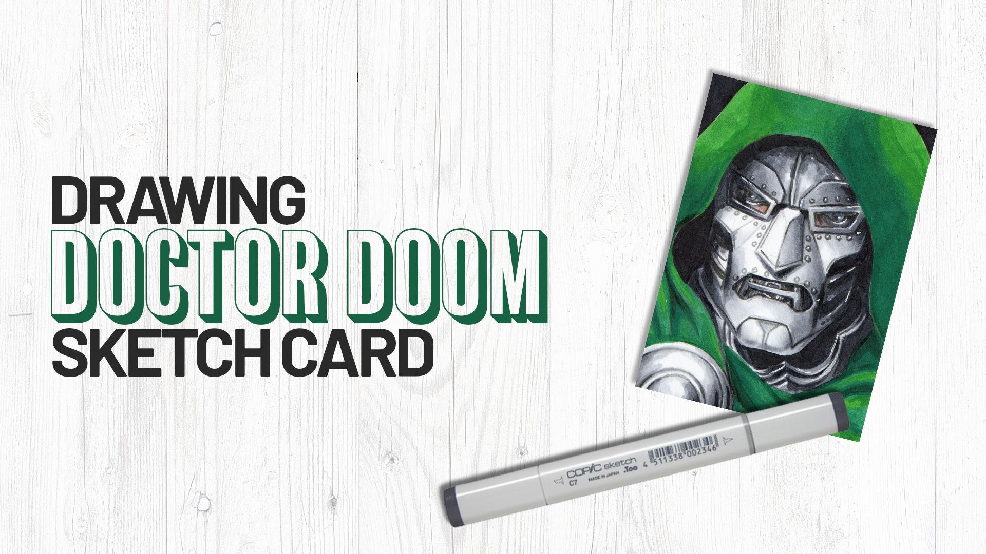Doctor Doom Sketch Card by Duke