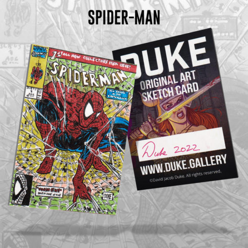 Spider-Man #1 Homage Sketch Card After McFarlane by Duke