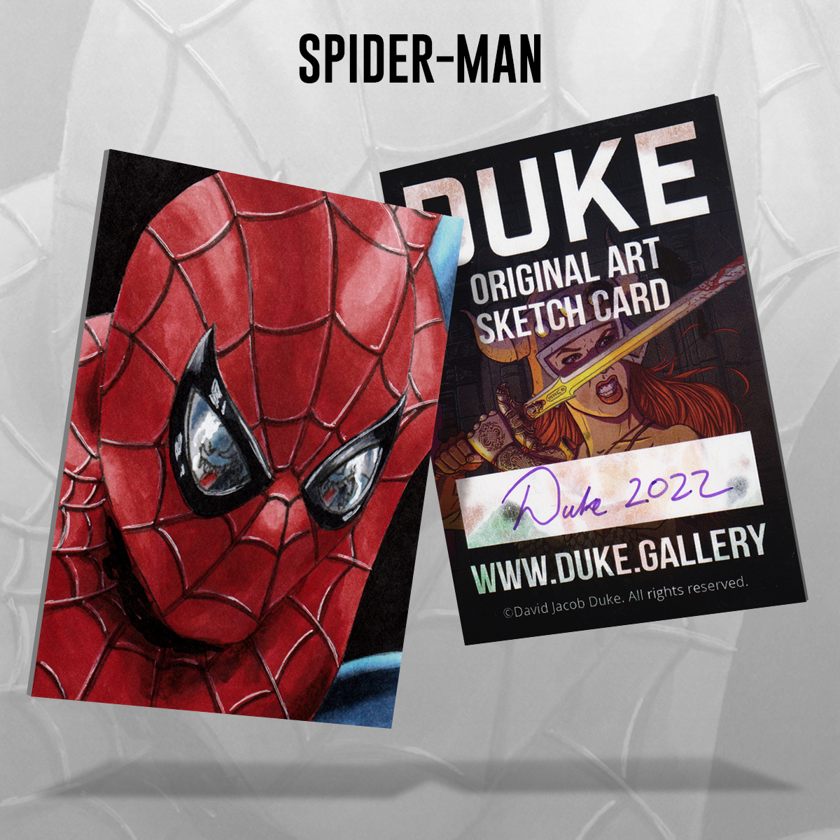 Spider-Man Sketch Card by Duke