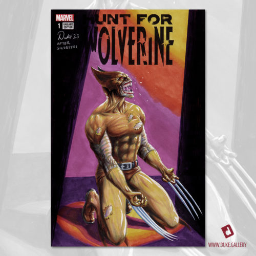 Uncanny X-Men 234 Wolverine Brood Sketch Cover by Duke. After Marc Silvestri