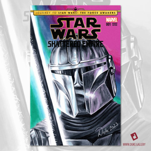 The Mandalorian Sketch Cover by Duke