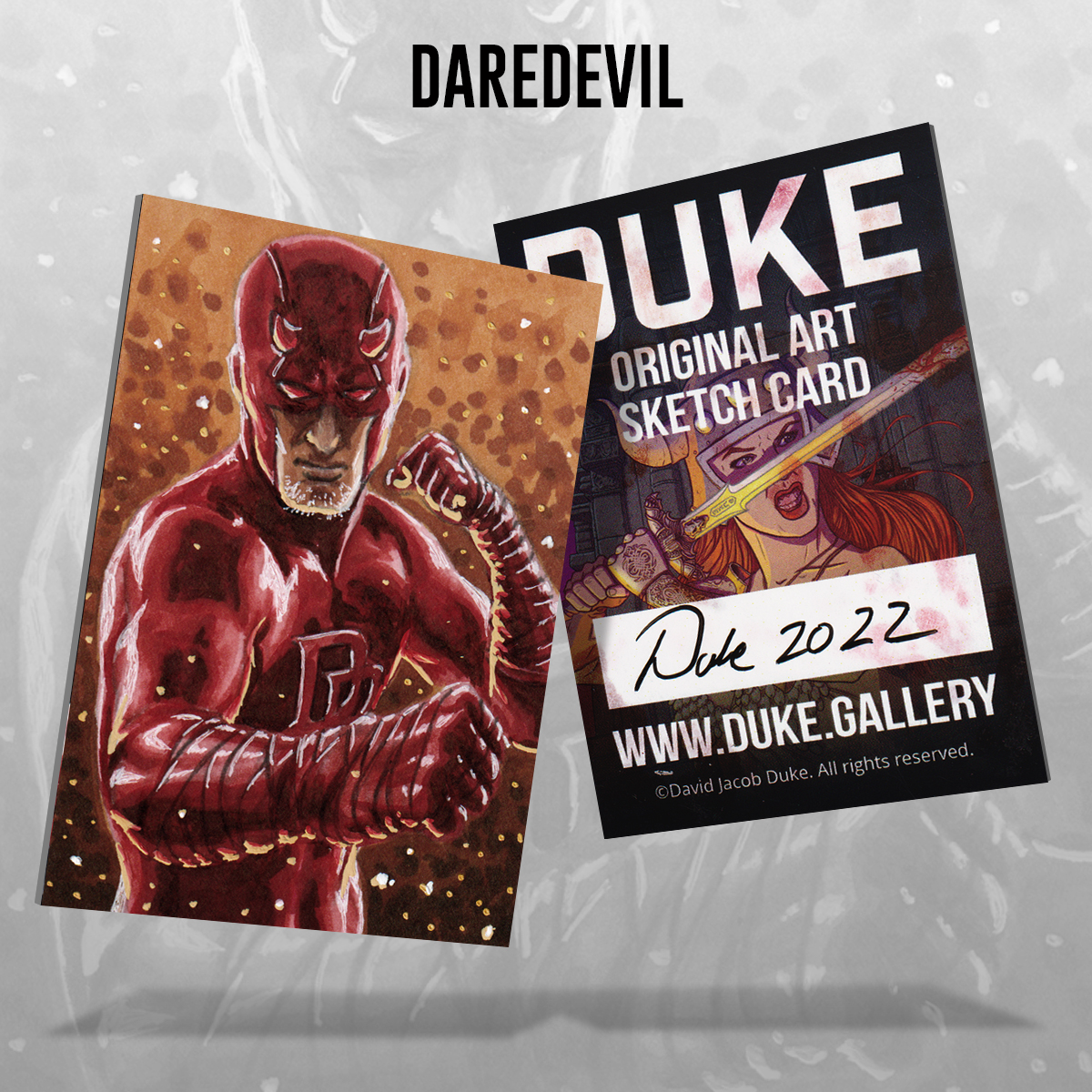 Daredevil Sketch Card by Duke