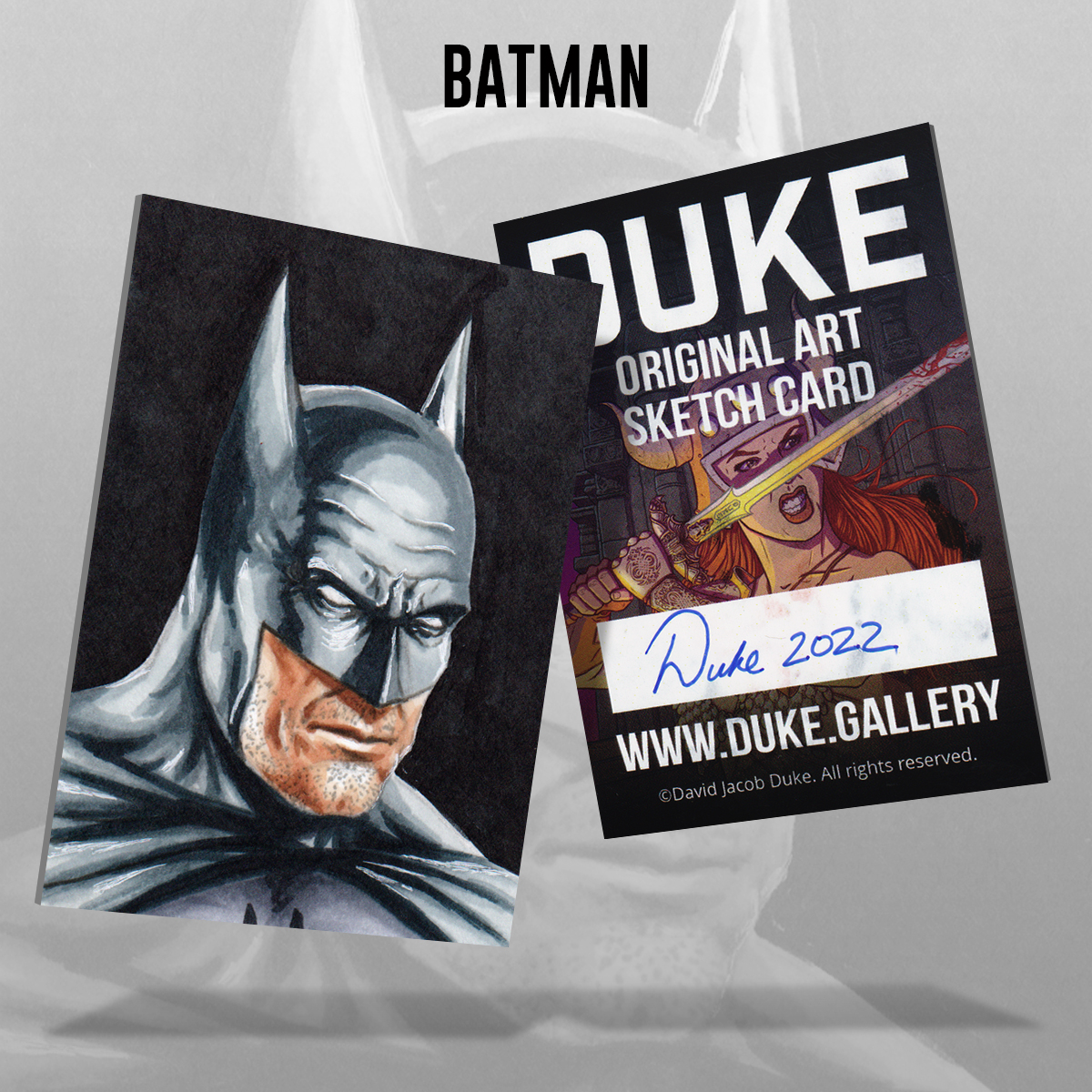 Batman Sketch Card by Duke