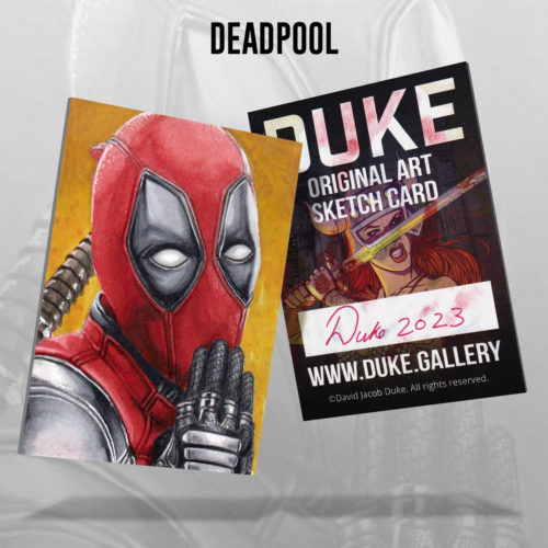 Deadpool Sketch Card by Duke