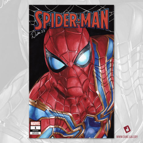 Spider-Man Sketch Cover by Duke