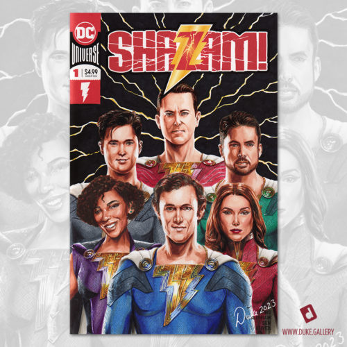 Shazam Fury of the Gods Sketch Cover by Duke