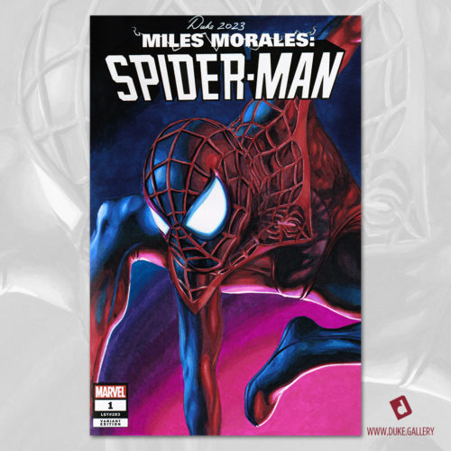 Miles Morales: Spider-Man Sketch Cover by Duke