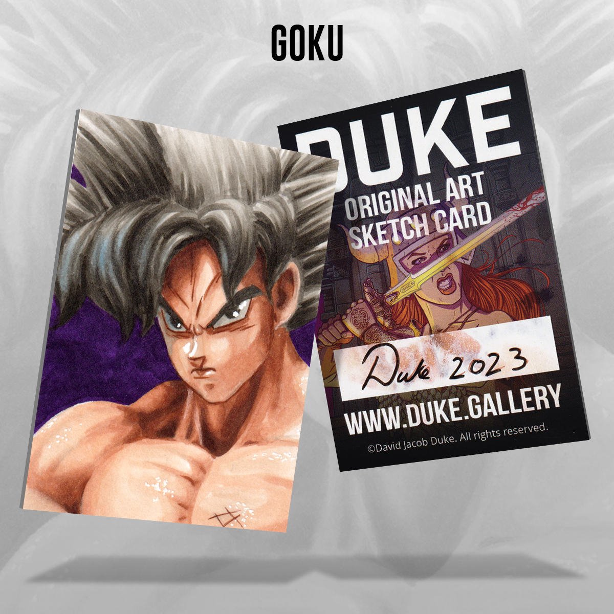 Son Goku Dragon Ball Z Sketch Card by Duke