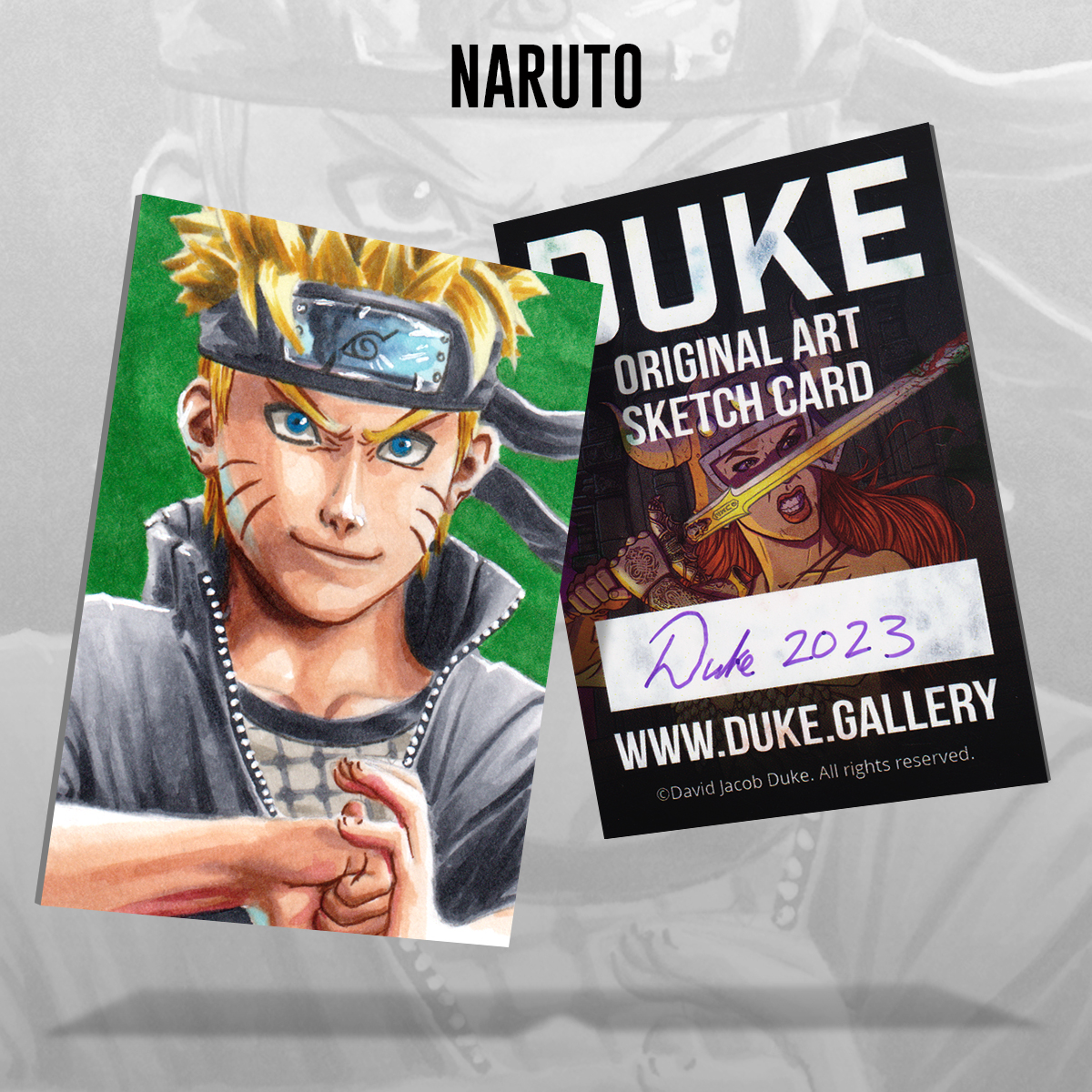 Naruto Uzumaki Sketch Card by Duke