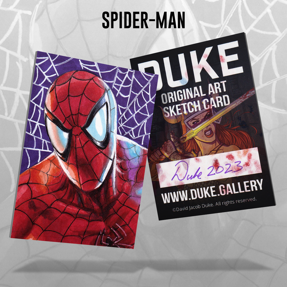Spider-Man Sketch Card by Duke