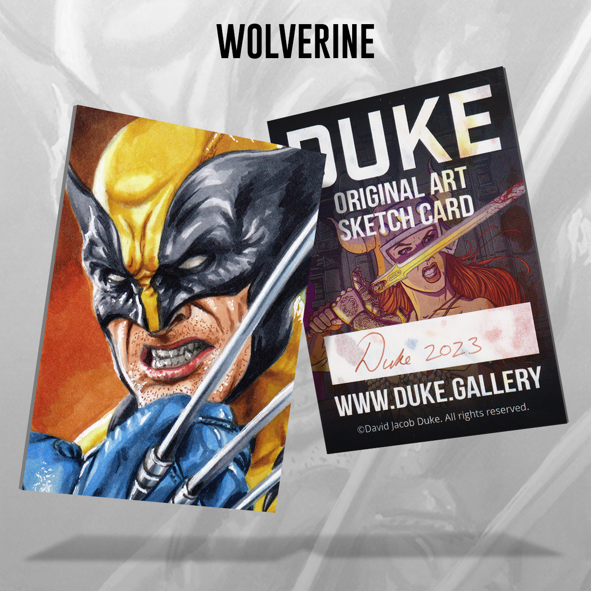 Wolverine Sketch Card by Duke