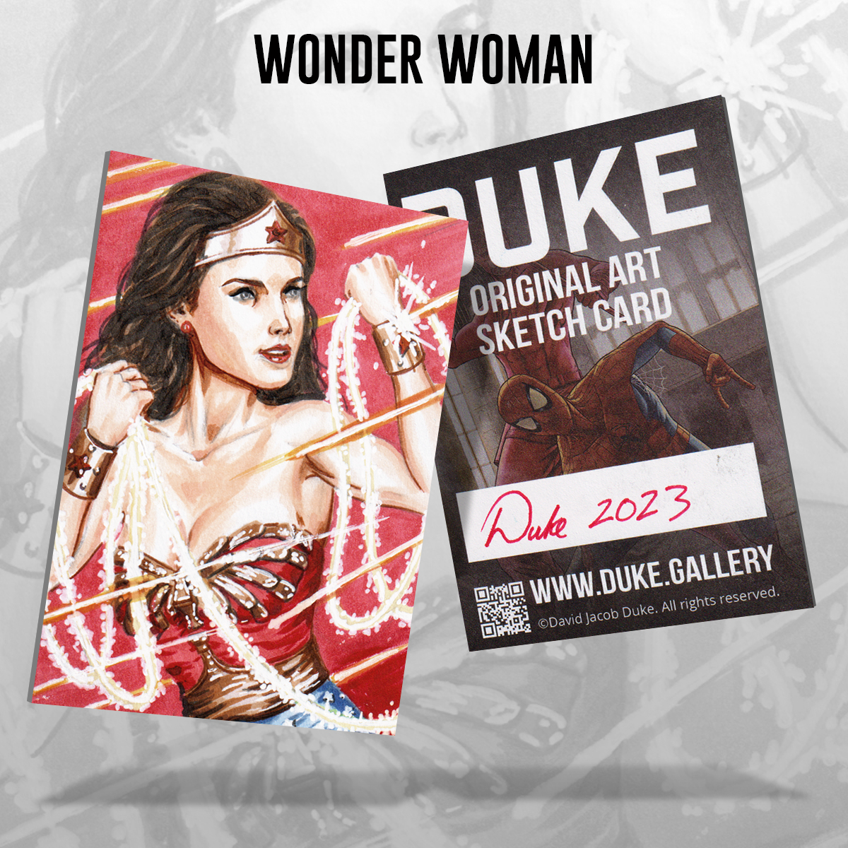 Wonder Woman Sketch Card by Duke