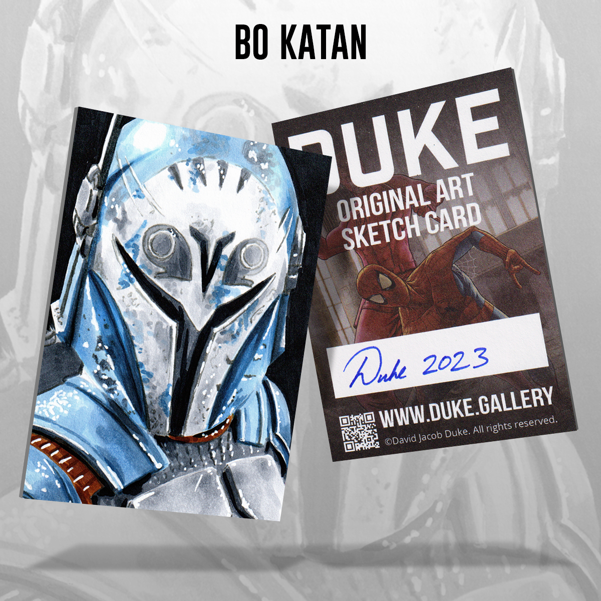 Bo-Katan Kryze Sketch Card by Duke