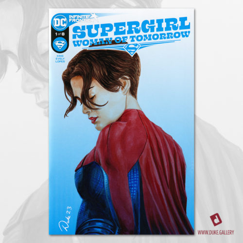 Supergirl Sketch Cover by Duke
