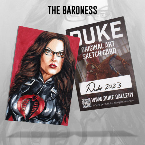 G.I. Joe Cobra Baroness Sketch Card by Duke