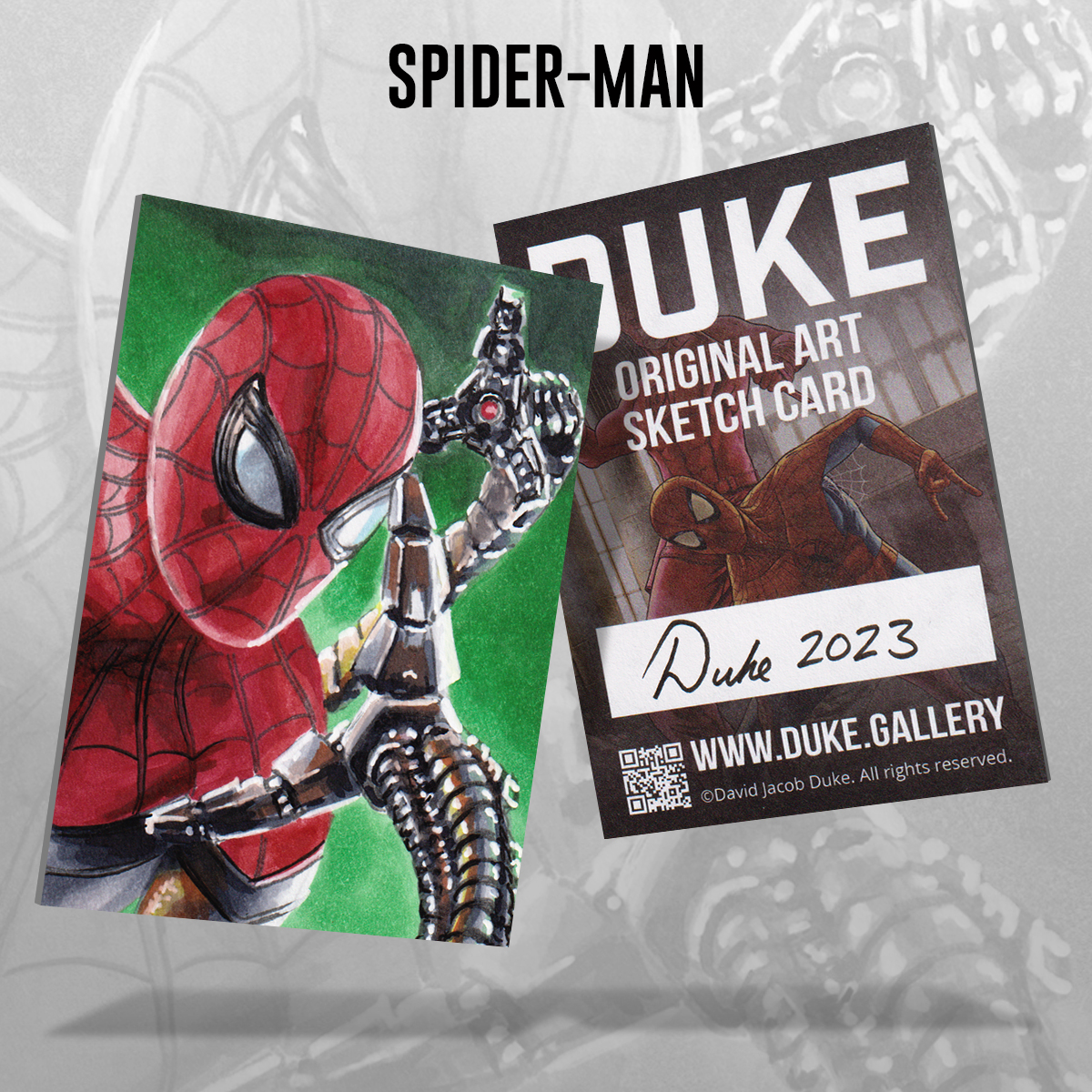 Spider-Man Sketch Card by Duke