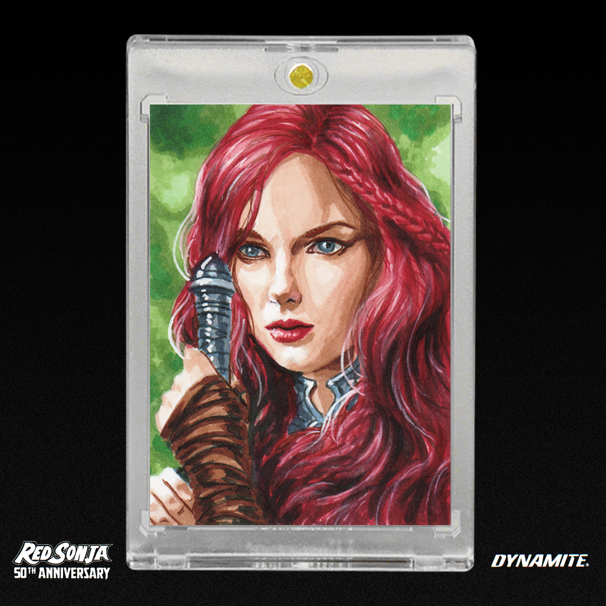 Red Sonja 50th Anniversary Sketch Card by Duke