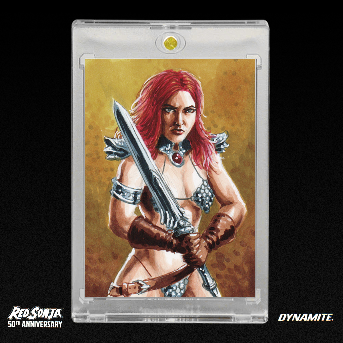 Red Sonja 50th Anniversary Sketch Card by Duke