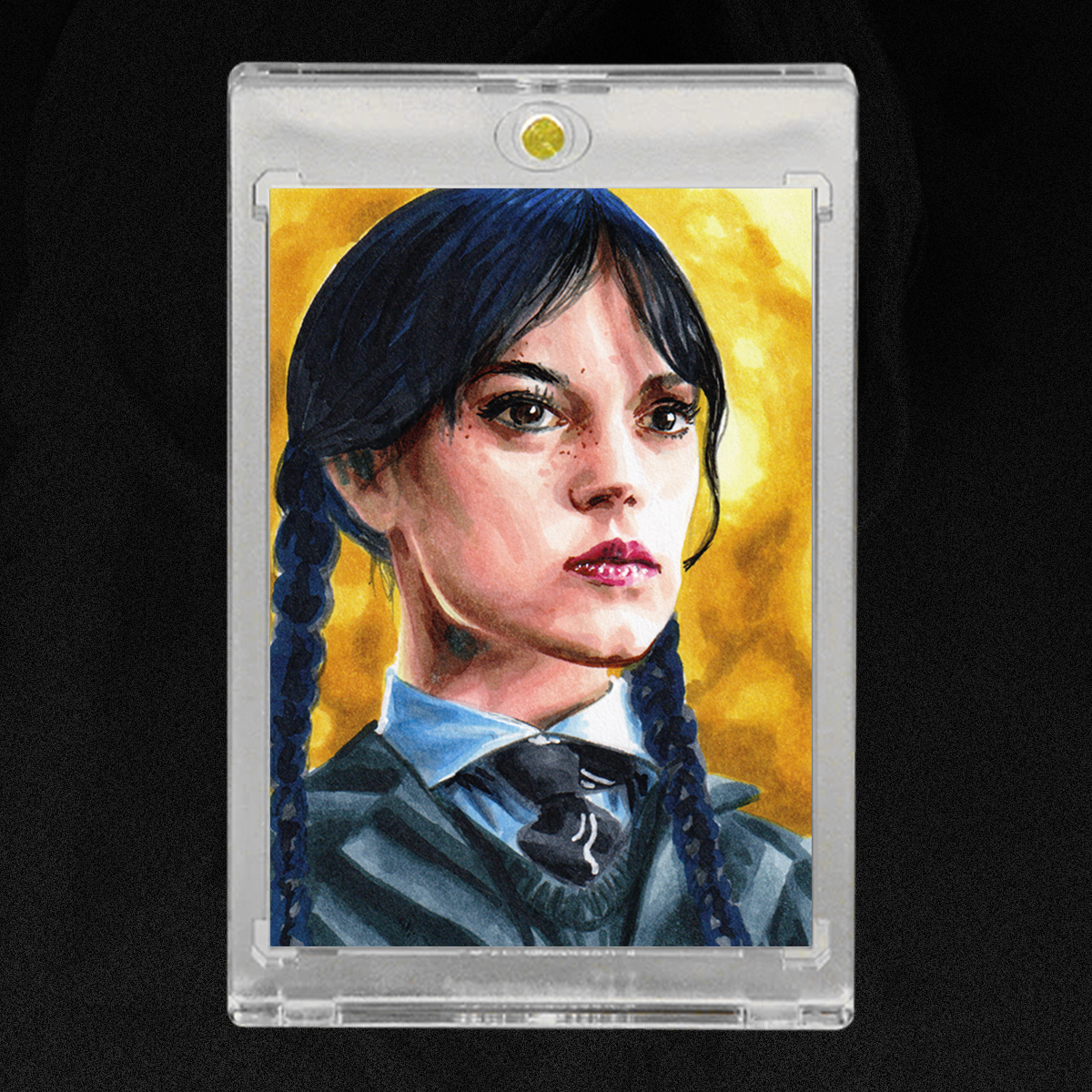 Wednesday Addams Sketch Card by Duke