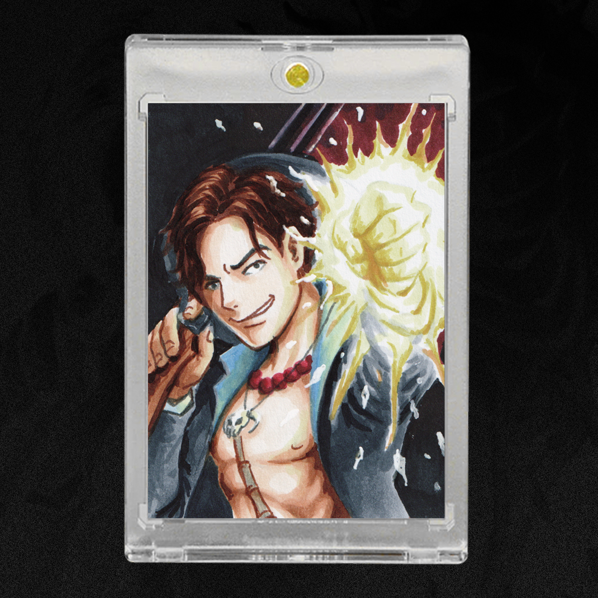 Ace One Piece Sketch Card by Duke