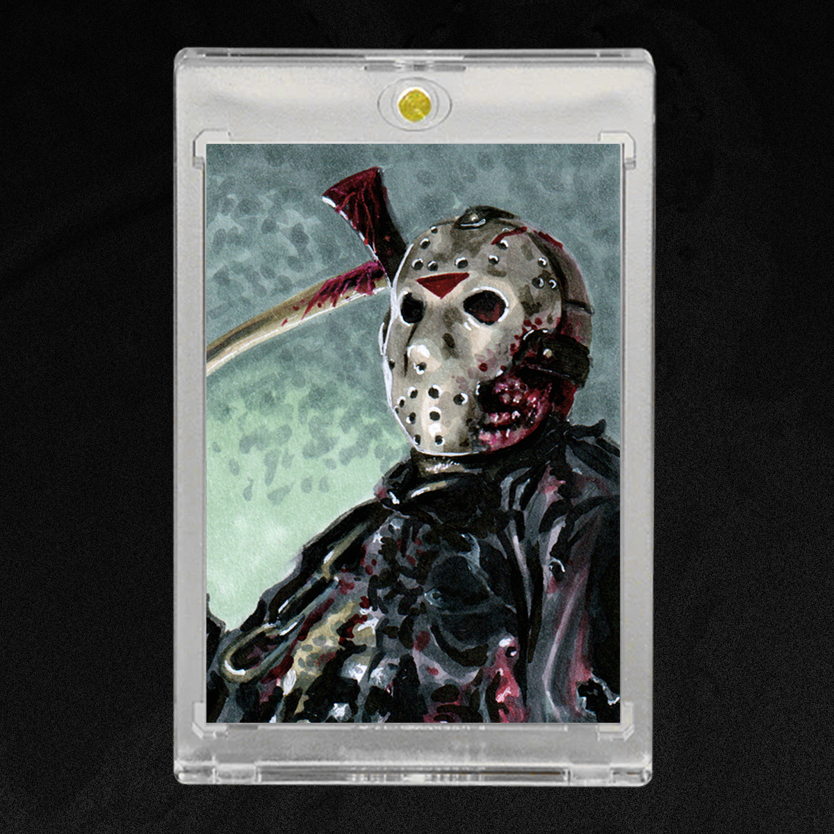 Jason Voorheees Sketch Card by Duke