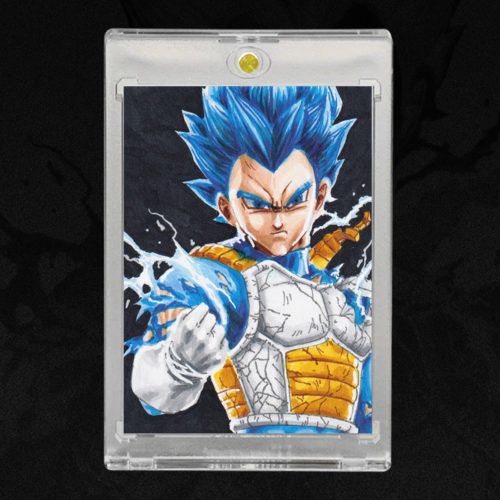 Vegeta Dragon Ball Z Sketch Card by Duke