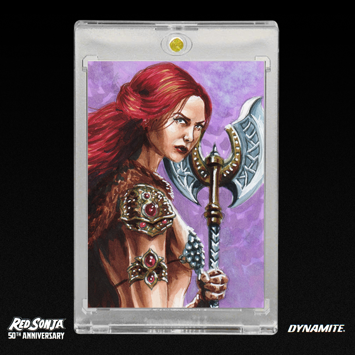 Red Sonja 50th Anniversary Sketch Card by Duke