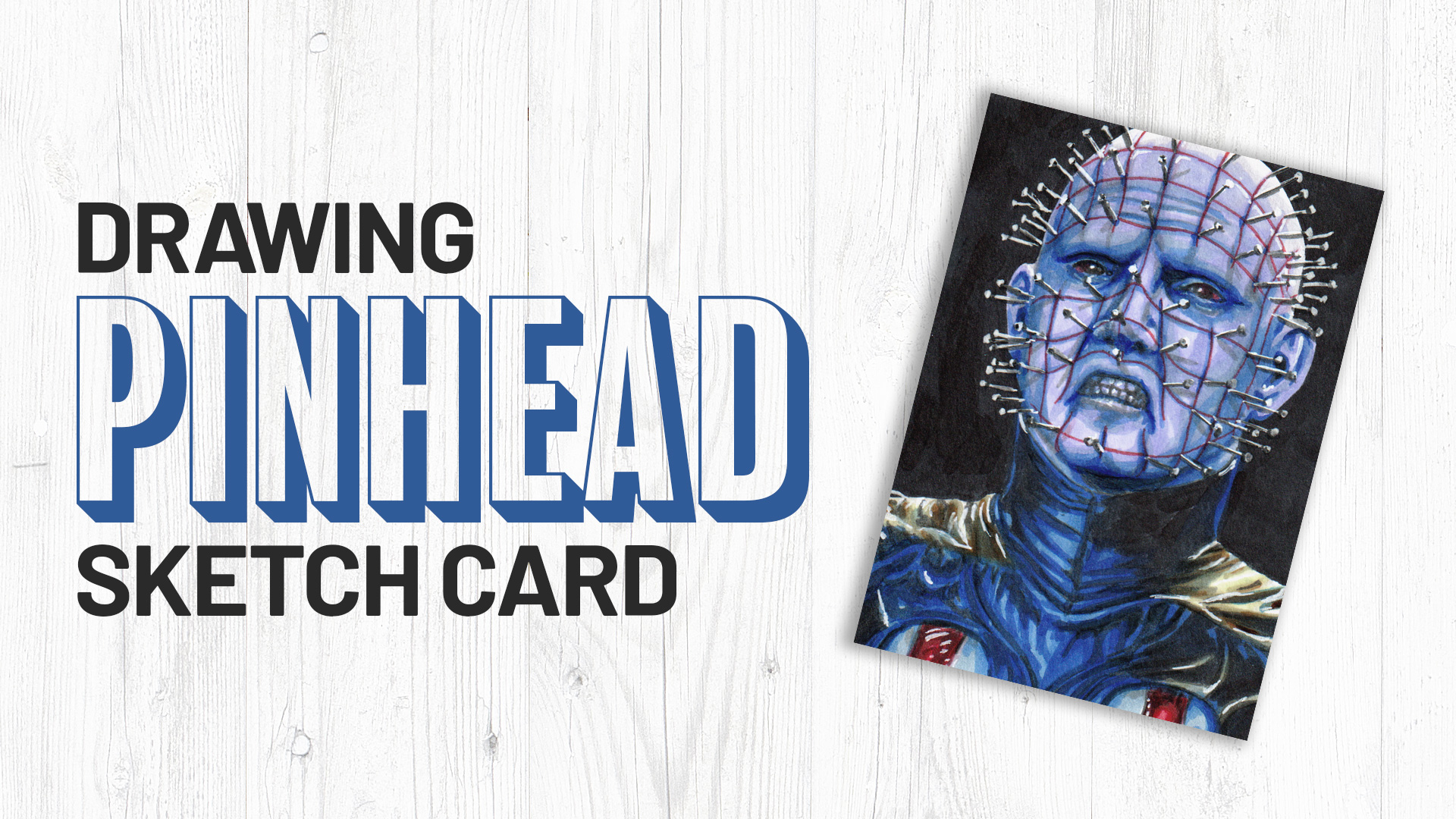 Hellraiser Pinhead Sketch Card by Duke