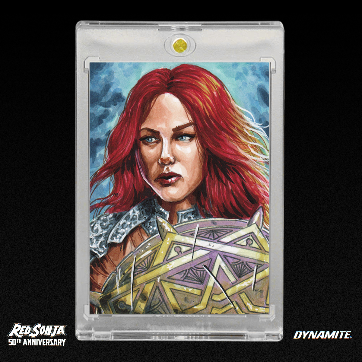 Red Sonja 50th Anniversary Sketch Card by Duke