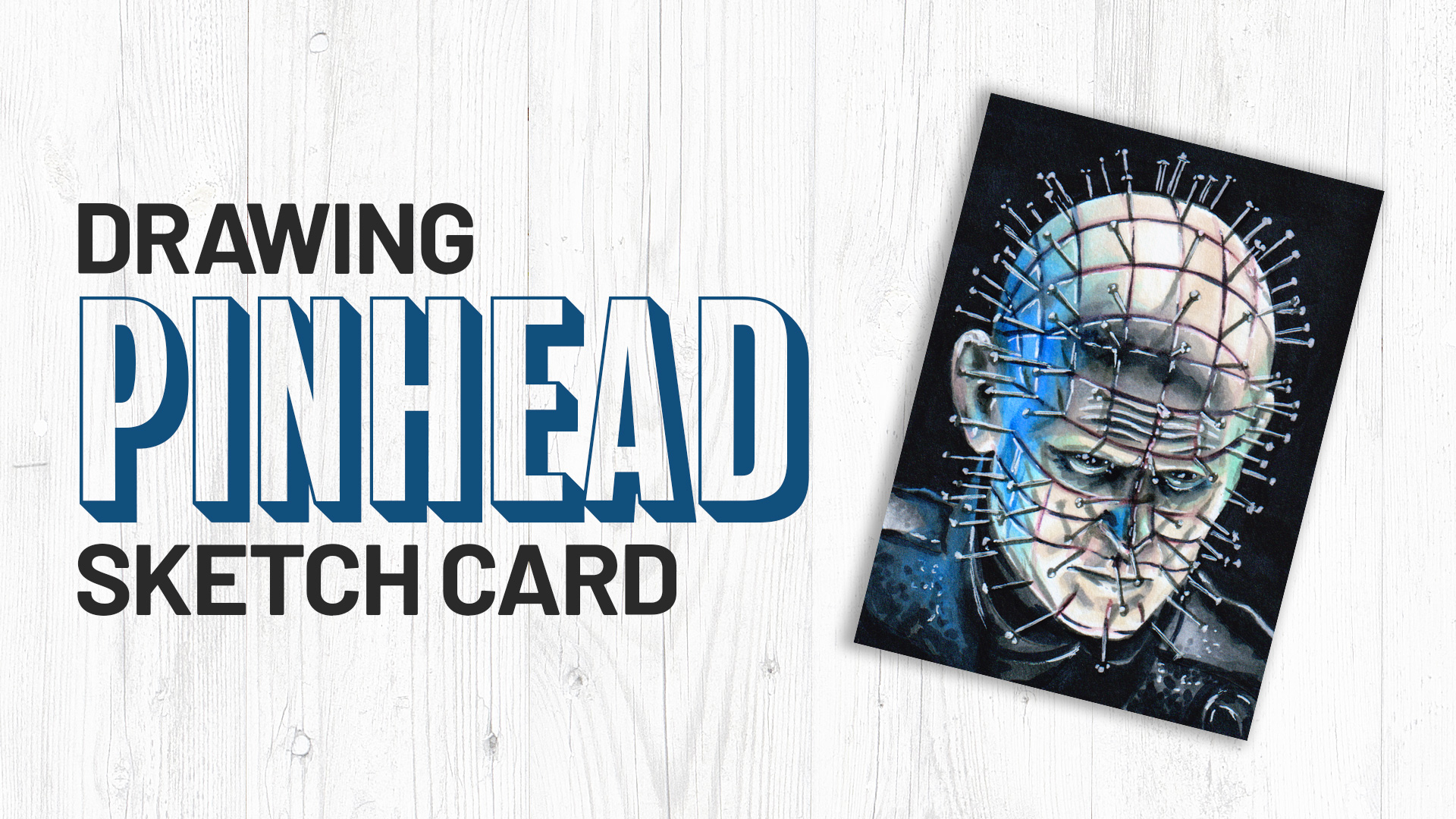 Hellraiser Pinhead Sketch Card by Duke