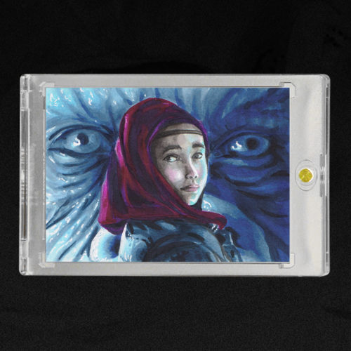 Drawing Jia Andrews Monsterverse Sketch Card by Duke