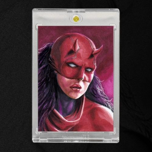 DareDevil Elektra Sketch Card by Duke
