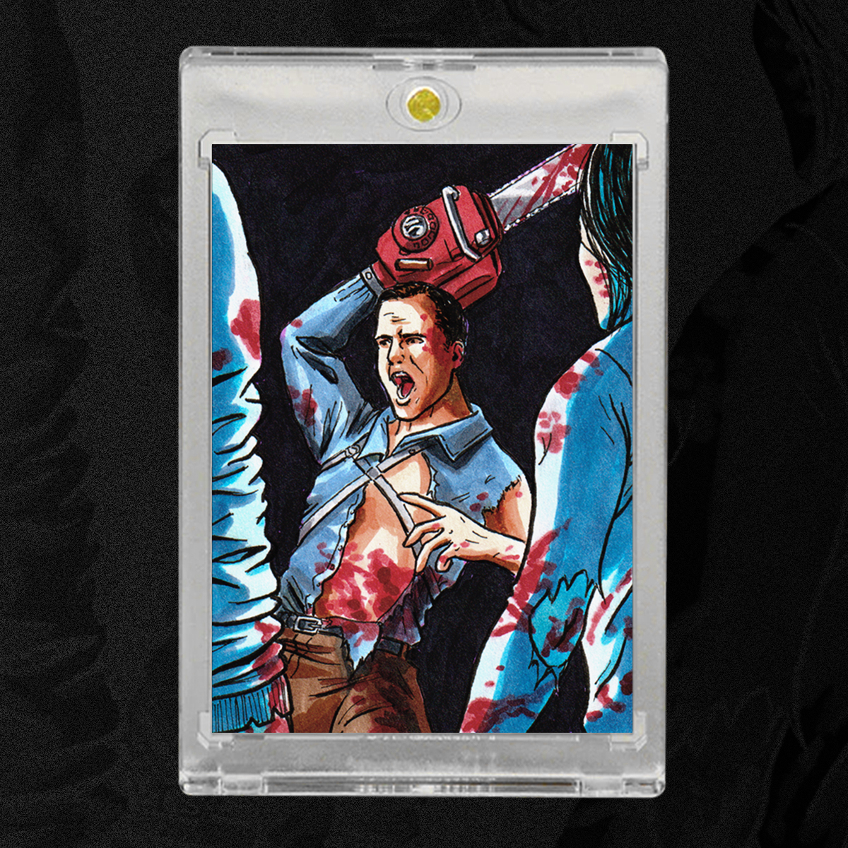 Evil Dead Ash Sketch Card by Duke