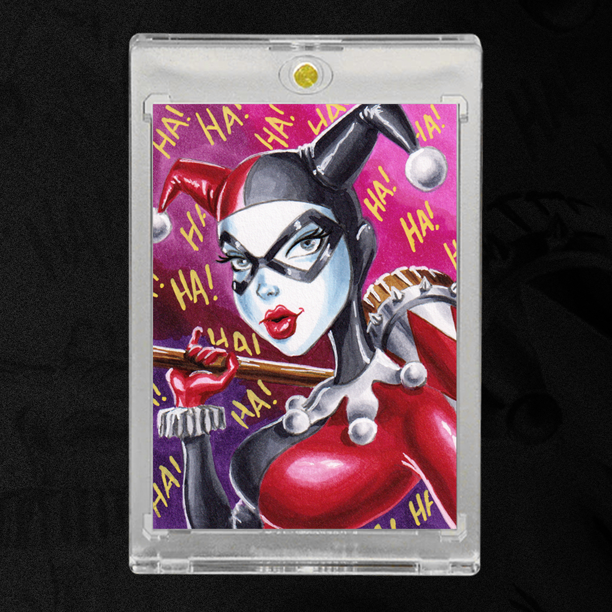 Harley Quinn Sketch Card by Duke