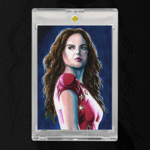 Wonder Girl Dona Troy Sketch Card by Duke