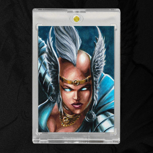 Asgardian Wars Storm Thor Sketch Card by Duke