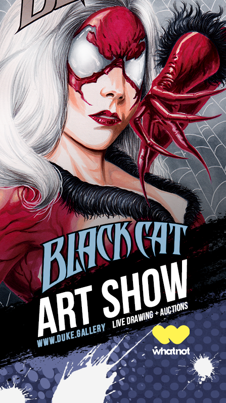 Marvel's the Black Cat Whatnot art show