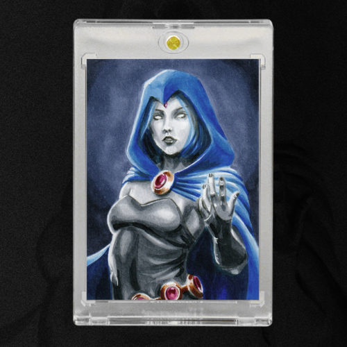 Titans Raven Sketch Card by Duke