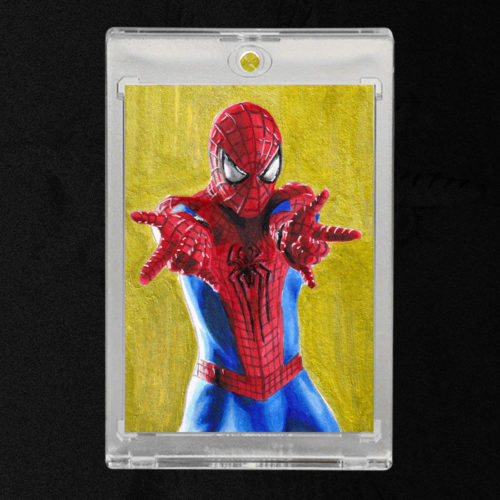 Amazing Spider-Man Gold Sketch Card by Duke