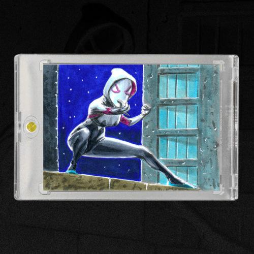 Spider-Gwen Sketch Card by Duke