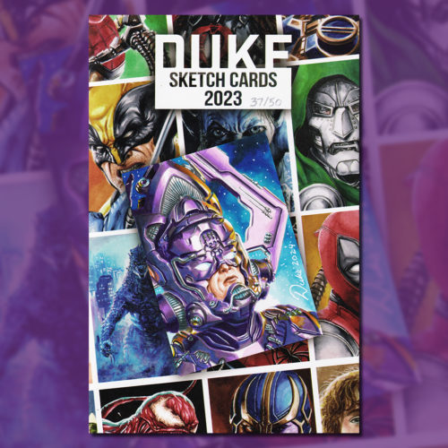 Duke Sketch Card Art Book Galactus