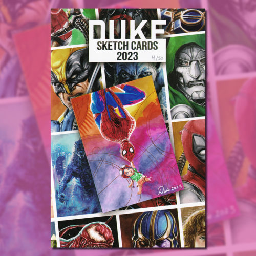 Duke Sketch Card Art Book Peter B Parker and Mayday