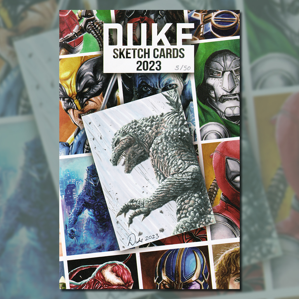 Duke Sketch Cards Art Book Godzilla Minus One