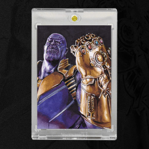 Thanos Sketch Card by Duke