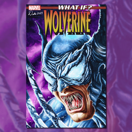 What If Wolverine got the Venom Symbiote instead of Spider-Man Sketch Cover