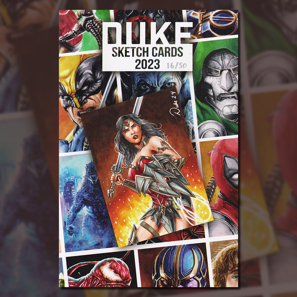 Duke Sketch Card Art Book Wonder Woman by Duke