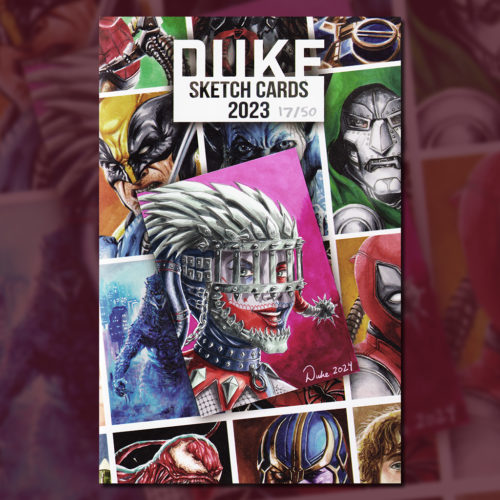 Duke Sketch Card Art Book Harley Who Laughs by Duke