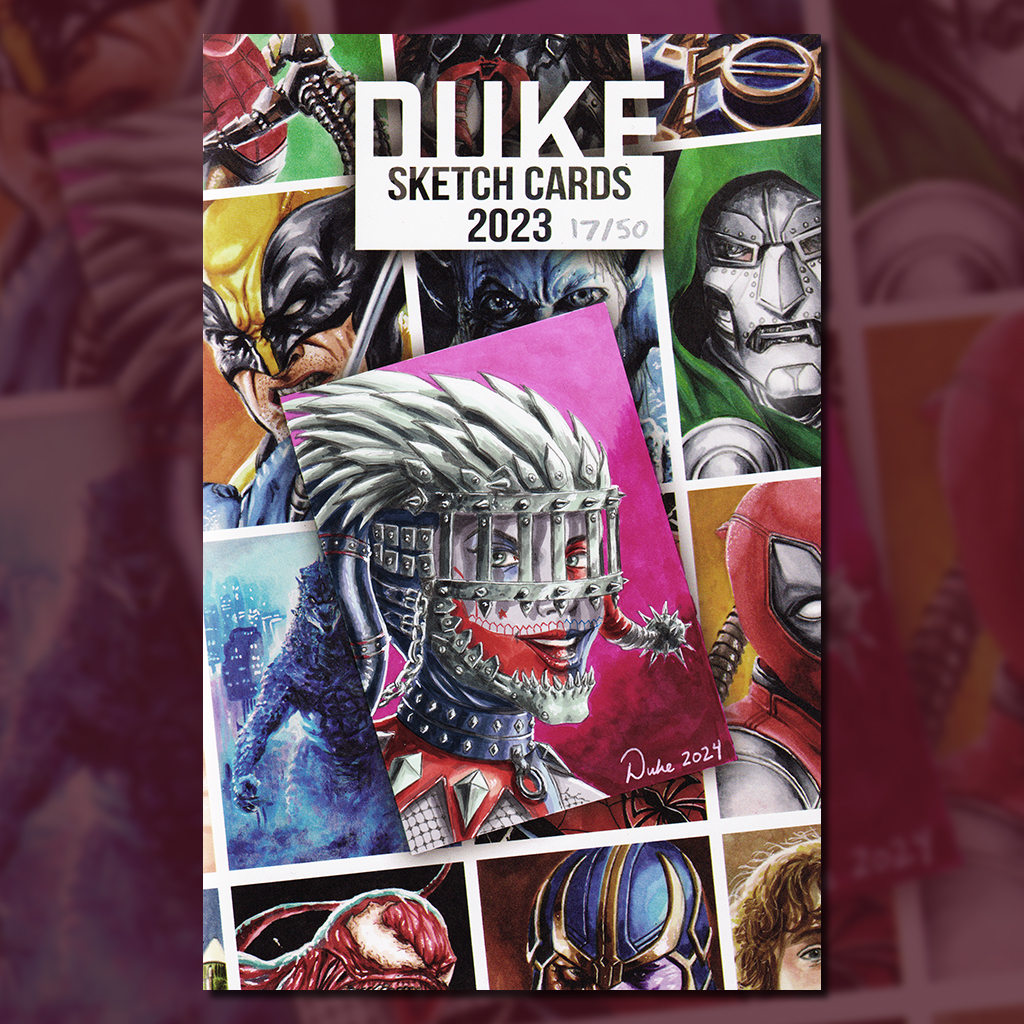 Duke Sketch Card Art Book Harley Who Laughs by Duke