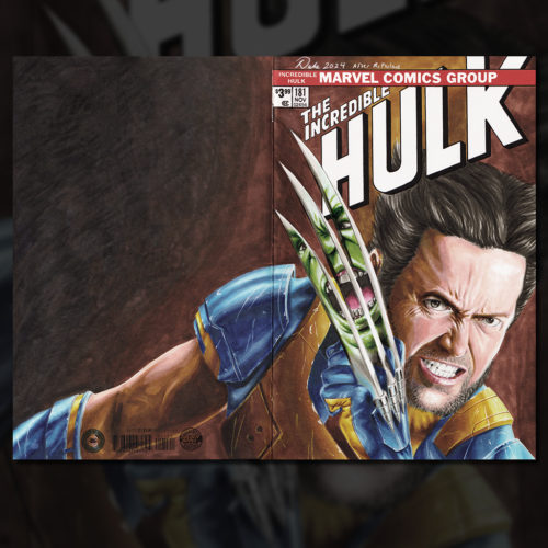 Wolverine Hulk 181 Sketch Cover Hulk 340 Homage Sketch Cover by Duke after McFarlane