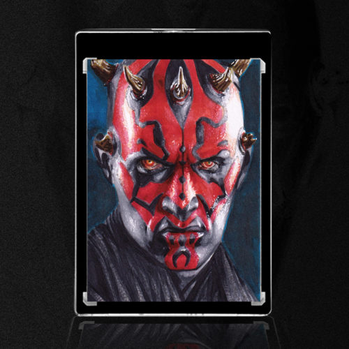 Darth Maul Sketch Card by Duke